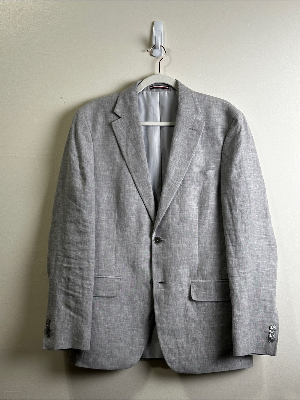 Light Gray Linen Blazer Jacket Sportcoat